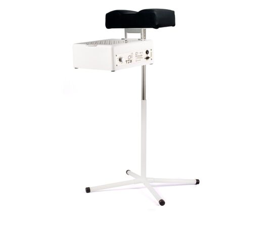 Teri. Pedicure stand for nail dust collector, black. Педикюрна підставка для настільних витяжок з чорним верхом (під замовлення) #2