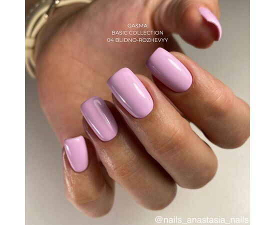 УЦІНКА /GaMa. Gel polish #4 PALE PINK, 10 ml, гель-лак, ніжний рожевий #4