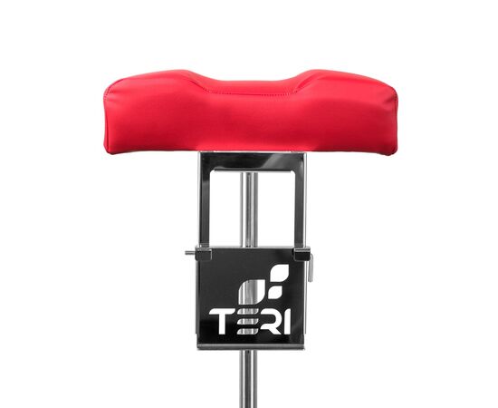 Teri. Pedicure stand for nail dust collector, red. Педикюрна підставка для настільних витяжок з червоним верхом (під замовлення) #5