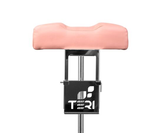 Teri. Pedicure stand for nail dust collector, light pink. Педикюрна підставка для настільних витяжок з світло-рожевим верхом (під замовлення) #5