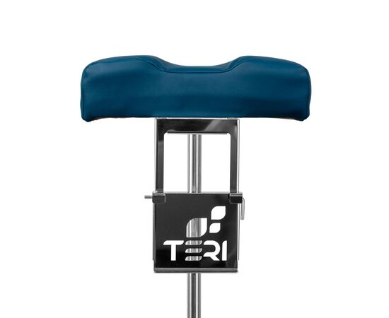 Teri. Pedicure stand for nail dust collector, blue. Педикюрна підставка для настільних витяжок з синім верхом (під замовлення) #5