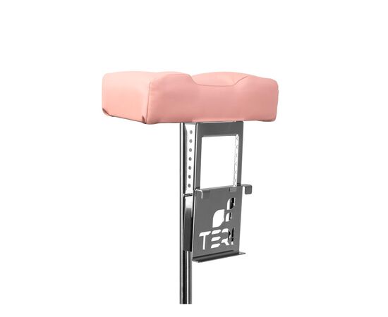 Teri. Pedicure stand for nail dust collector, light pink. Педикюрна підставка для настільних витяжок з світло-рожевим верхом (під замовлення) #4