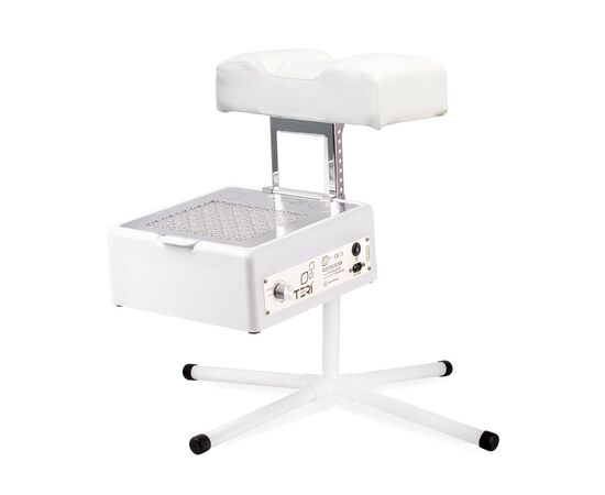 Teri. Pedicure stand for nail dust collector, white. Педикюрна підставка для настільних витяжок з білим верхом (під замовлення) #1