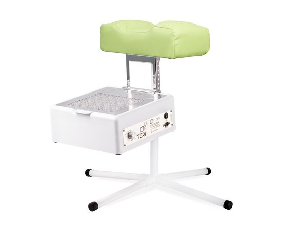 Teri. Pedicure stand for nail dust collector, pistachio. Педикюрна підставка для настільних витяжок з фісташковим верхом (під замовлення) #1