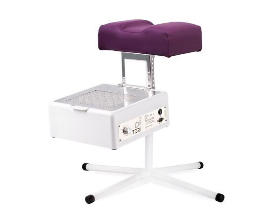 Teri. Pedicure stand for nail dust collector, purple. Педикюрна підставка для настільних витяжок з пурпурним верхом (під замовлення) #1