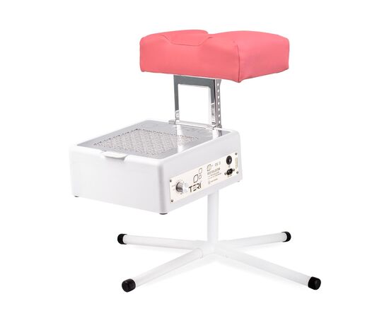 Teri. Pedicure stand for nail dust collector, pink. Педикюрна підставка для настільних витяжок з рожевим верхом (під замовлення) #1