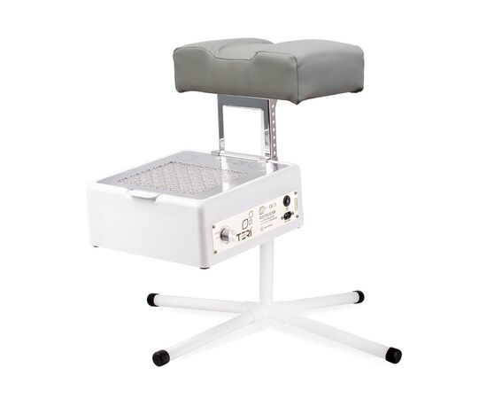 Teri. Pedicure stand for nail dust collector, gray. Педикюрна підставка для настільних витяжок з сірим верхом (під замовлення) #1