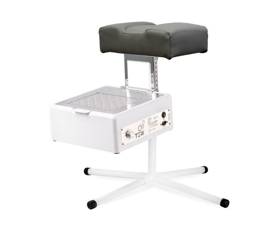 Teri. Pedicure stand for nail dust collector, graphite. Педикюрна підставка для настільних витяжок з графітовим верхом (під замовлення) #1