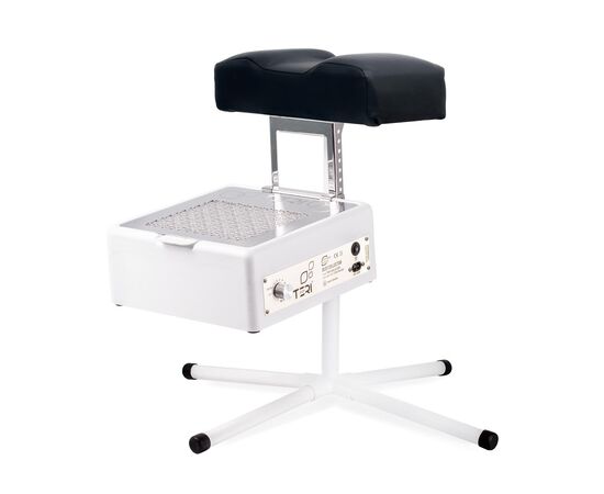 Teri. Pedicure stand for nail dust collector, black. Педикюрна підставка для настільних витяжок з чорним верхом (під замовлення) #1