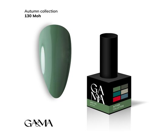 GA&MA. Gel polish #130 Moss, 10 ml, гель-лак, Мох #1