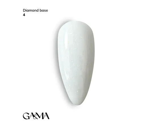 GA&MA. Diamond base #4 White,  15 ml, біла #1