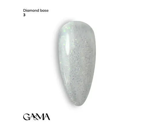 GA&MA. Diamond base #3 Milky, 15 ml, молочна #1