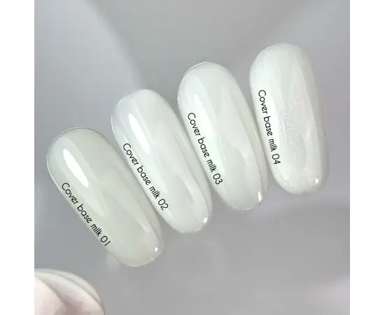 NOTD. Milky Cover Base with silver shimmer #05, NEW Formula, 30 ml, молочна база з рожевим шимером #2