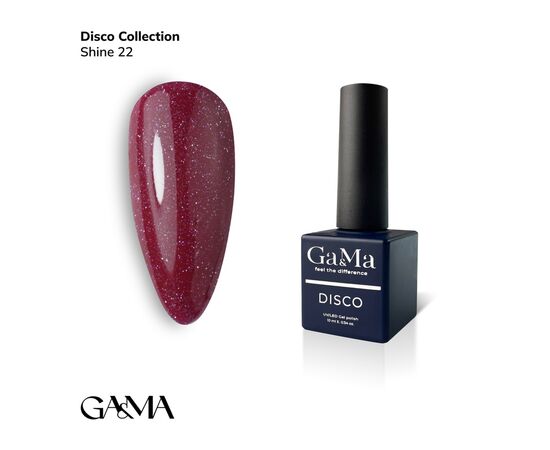 GA&MA. Reflective Gel polish SHINE #22, 10 ml, гель-лак світловідбиваючий #1