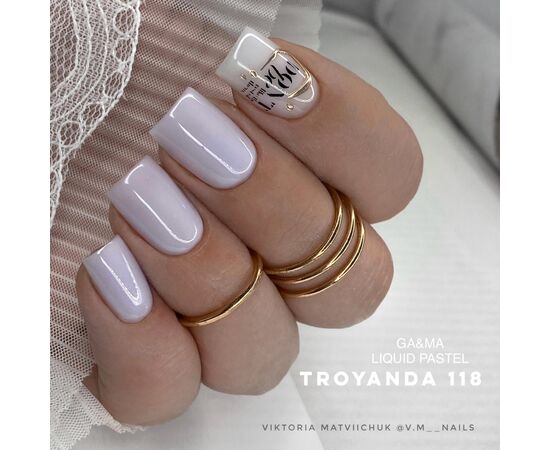 GA&MA. Gel polish #118 Rose, 10 ml, гель-лак, Троянда #3