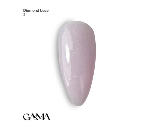 GA&MA. Diamond base #2 Pink, 15 ml, Рожева #1