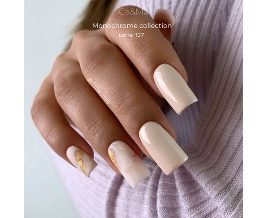 GA&MA. Gel polish #127 LATTE MACCHIATO, 10 ml, гель-лак, Лате #2