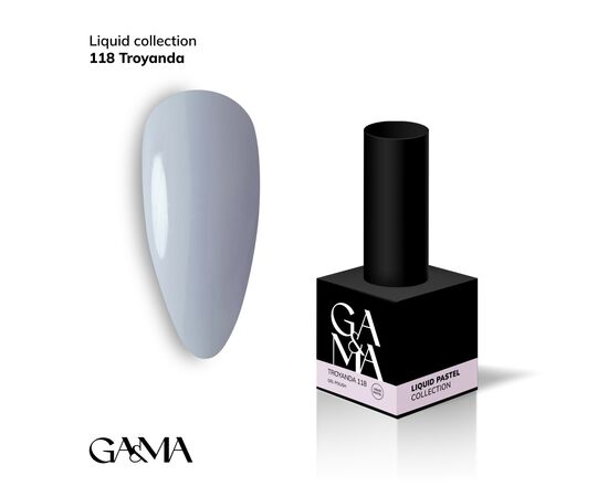 GA&MA. Gel polish #118 Rose, 10 ml, гель-лак, Троянда #1