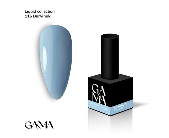 GA&MA. Gel polish #116 Periwinkle, 10 ml, гель-лак, Барвінок #1