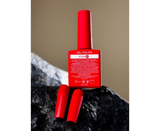 HELLO. Gel Polish, STOP, 15 ml, гель-лак, червоний #2