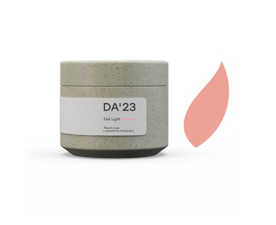 DA'23. Gel Light, Peach rose, 30 ml, гель середньо-рідкої консистенції #1