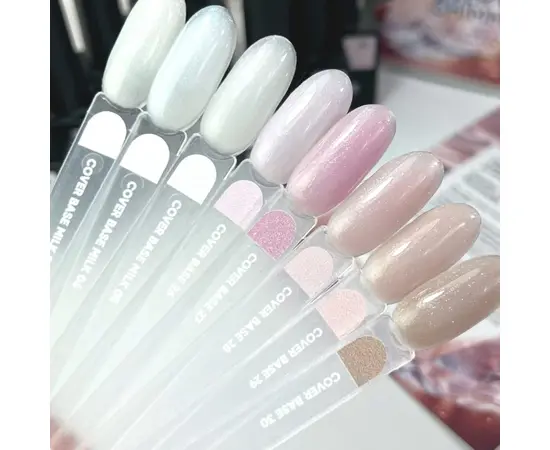 NOTD. Cover Base, NEW Formula #30, 30 ml, нюдюва камуфлююча база з золотим шимером #2