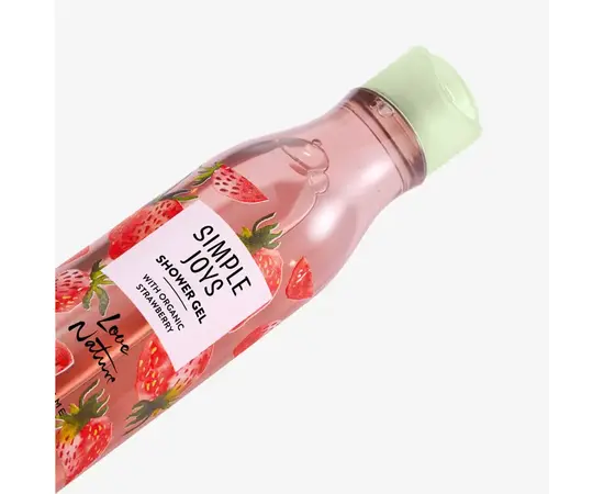 Simple joys. Shower gel with organic strawberry, 250 ml, Гель для душу з органічною полуницею #2