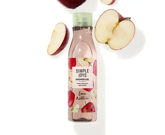 Simple joys. Shower gel with organic apple, 250 ml, Гель для душу з органічним червоним яблуком #3