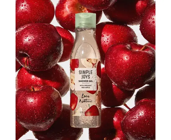 Simple joys. Shower gel with organic apple, 250 ml, Гель для душу з органічним червоним яблуком #4