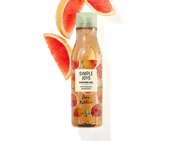 Love Nature. Гель для душу з органічним грейпфрутом Simple joys, 250 ml #3