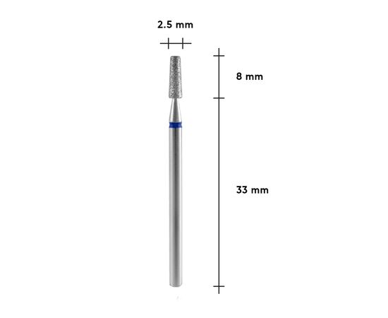 STALEKS Фреза алмазна "КОНУС УСІЧЕНИЙ" синій, Ø 2.5 mm #2