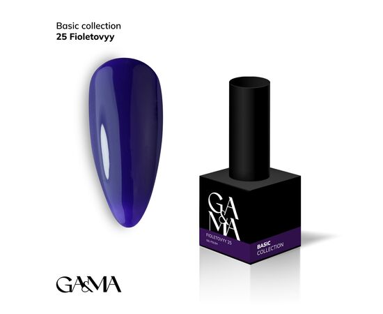 GA&MA. Gel polish #25 VIOLET, 10 ml, гель-лак,  фіолетовий #2