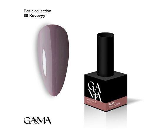 GA&MA. Gel polish #39 COFFEE, 10 ml, гель-лак, кавовий #1