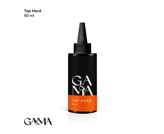 GA&MA. Top Hard, no UV, 50 ml, Топ Хард, без липкого шару, без УФ фільтрів #1