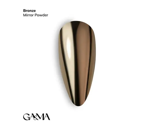 GA&MA. Mirror powder, Bronze, 0.3 g, Втирка Bronze #1