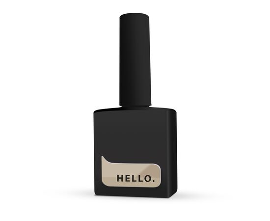 УЦІНКА /HELLO. Gel Polish, OFF, 15 ml, гель-лак, насичений чорний #1