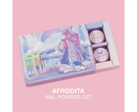 LUNAmoon. "AFRODITA" Mirror Powder Set, 6 pcs, набір втирок 6 штук #1