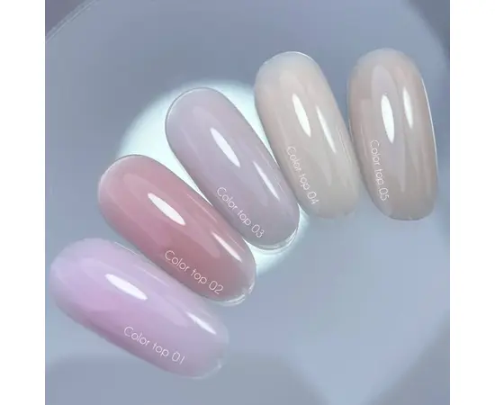 УЦІНКА /NOTD. Color top 01, ніжно-рожевий, топ без липкого шару для нігтів, 10 мл #2