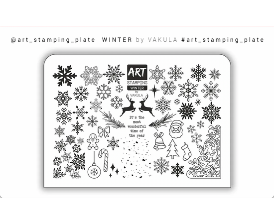 ART STAMPING Пластина для стемпінгу Winter (MINI) by Vakula #1