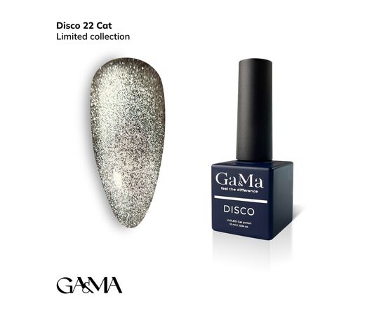 GA&MA. Gel polish Disco cat #22, гель-лак світловідбиваючий «Котяче око», 10 ml #1