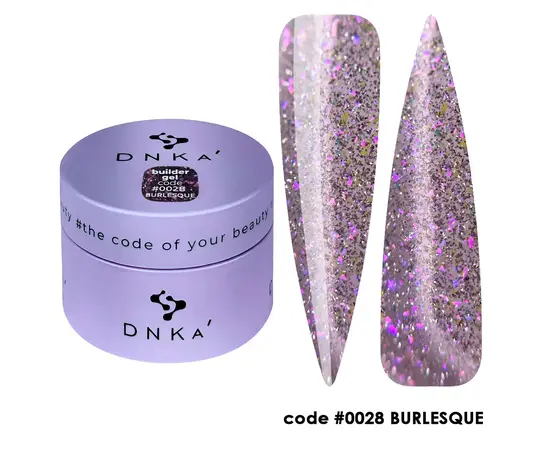 DNKa’. Builder Gel Burlesque #0028, 30 ml, гель для моделювання #1