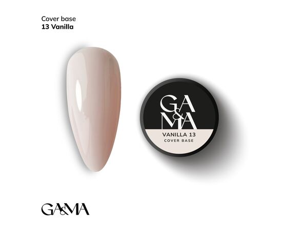 GA&MA. Cover base #13, VANILLA, 30 ml #1