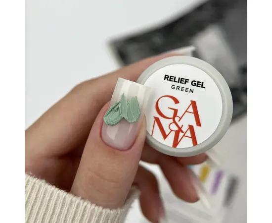 GA&MA. SET, Relief Gel, Pastel Collection, 5 pcs * 5 g. Набір Рельєф гелів, пастельна колекція #4