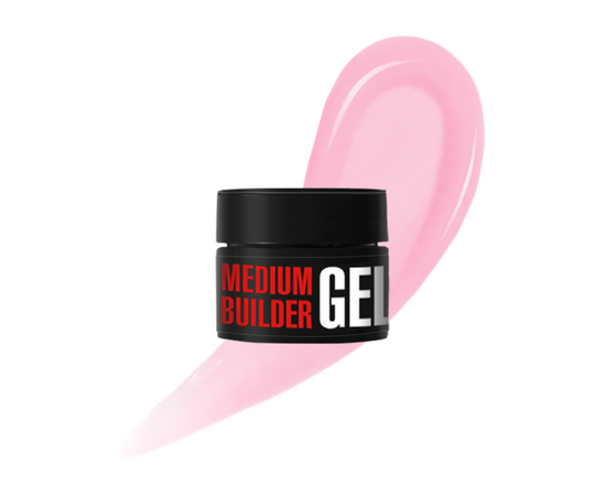 KODI. Medium Builder Gel, 04, Cold pink, 13 ml. Моделюючий гель, холодний рожевий #1