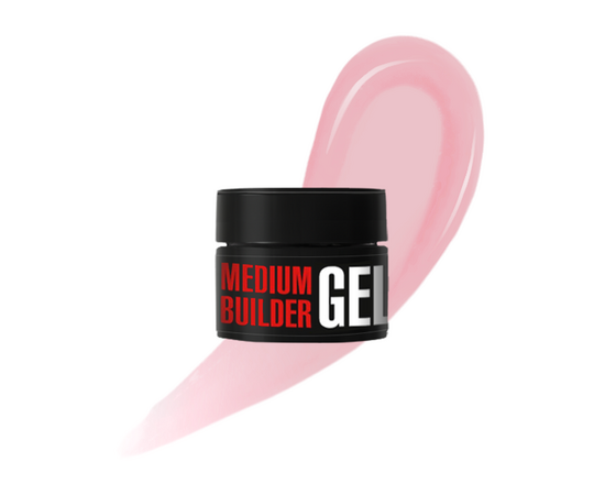 KODI. Medium Builder Gel, 08, Warm pink, 13 ml. Моделюючий гель, теплий рожевий #1