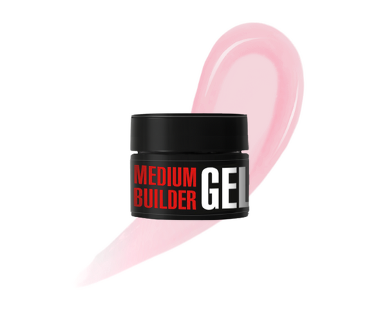 KODI. Medium Builder Gel, 07, Milky Pink, 30 ml. Моделюючий гель, молочно-рожевий #1