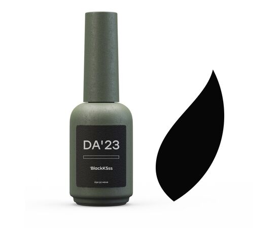 DA'23. Gel Polish, BlackKSss, 14 ml, гель-лак чорний #1