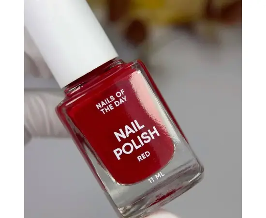 NOTD. Nail Polish. Red, 11 ml. Лак для нігтів, червоний #4