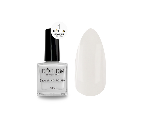 EDLEN. Stamping nail polish, №1. Лак для стемпінгу #1