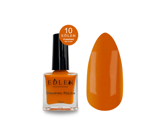 EDLEN. Stamping nail polish, №10. Лак для стемпінгу #1